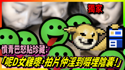 155 cover 【片】憤青巴怒貼珍藏：「呢D女雞嚟，拍片仲淫到啜埋陰囊！」