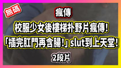 193 cover 【有2段片】校服少女後樓梯扑野片瘋傳！ 「插完肛門再含腸！」 slut到上天堂！_工作區域 1